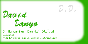 david danyo business card